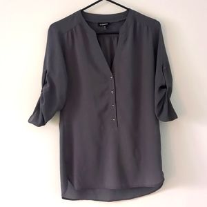 Women's "Le Château" medium gray top.